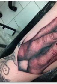 рука дуже реалістично намальовані молитви рука татуювання візерунок
