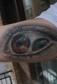 ngjyra realiste e njeriut modeli i tatuazheve të syrit
