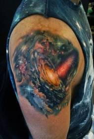 modello di tatuaggio con personalità stellata color braccio)