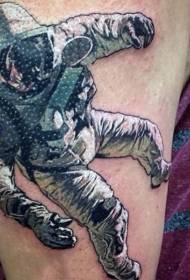 реалистични узорак тетоваже астронаута у боји руке