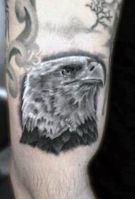 Fantastesch schwaarz a wäiss Adler Avatar Tattoo Muster