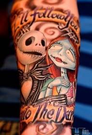 arm cute ფერი მულტფილმი Zombie პატარძალი tattoo ნიმუში