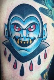 al Schoul Faarf Blutt Drop a Vampire Aarm Tattoo Muster