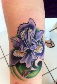 braccio tatuaggio freddo colore iris motivo floreale tatuaggio