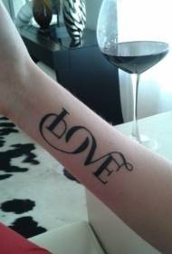 pola desain tato desain Inggris sing menarik