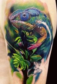 bras merveilleuse couleur caméléon brindille motif de tatouage