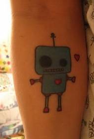 bracciu cute robot modellu tatuaggio