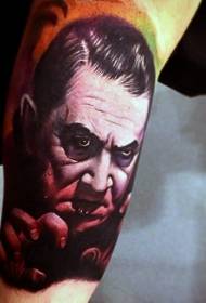 arm skräckstil manlig vampyr tatuering mönster