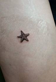 ელეგანტური შავი პატარა starfish მკლავი tattoo ნიმუში