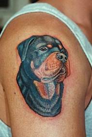 corak tatu Rottweiler yang cantik