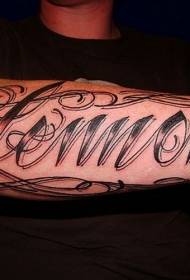 Arm Persönlichkeit Tattoo Buchstaben Tattoo Muster