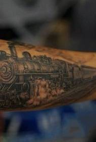 braccio retrò treno a vapore) Modello tatuaggio personalizzato
