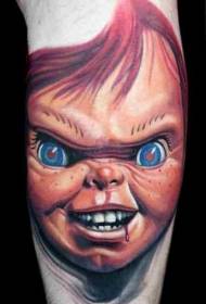 Arm Horror Cartoon Farbe böse Puppe Tattoo Muster