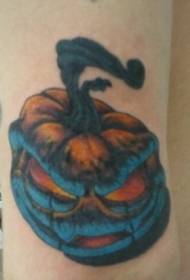 ear grappige kleur monster lyts pumpkin tatoetepatroon