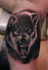 isixhobo esikhulu esinomsindo unomsindo wolf umlo we tattoo