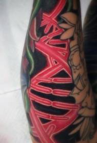 mkono baridi nyekundu ndogo ishara ya tattoo mfano