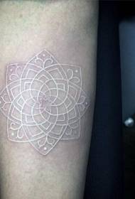bras beau motif de tatouage van Gogh blanc