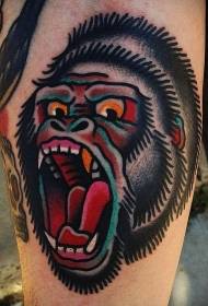 Arm Ангури Ранг Gorilla Сарвари Tattoo Намунаи