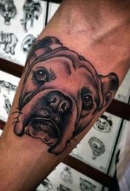 model real tatuazh i qenit tatuazh i lezetshëm i avatarit Puppy