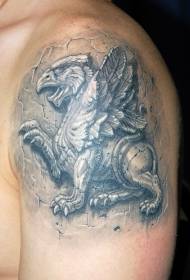 βραχίονα Griffin ζώο πέτρα τατουάζ μοτίβο πέτρα