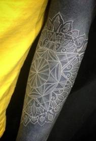 Arm schwarz und weiß Stammes-Vanille Blume Persönlichkeit Tattoo-Muster