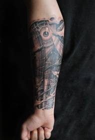 руку биомеханички механички узорак за тетоважу мишића и очију