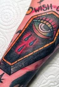 krah modeli tatuazh i letrës me ngjyra misterioze misterioze