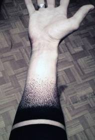 рака едноставна личност црна точка трн нараквица шема на тетоважа