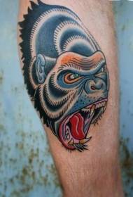 patrún tattoo ceann ildaite gorilla