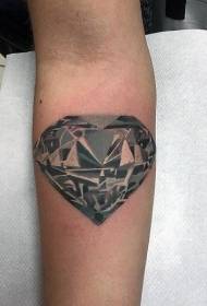 belega diamanta brako tatuado ŝablono