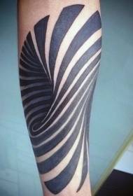 osobowość czarny hipnoza dekoracyjne ramię) Wzór tatuażu