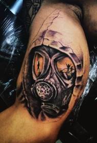 yakakura ruoko ruvara zvisinganzwisisike murume gasi mask tattoo tattoo