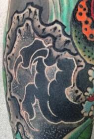 腕黒アジアアジア風ドラゴン爪タトゥーパターン