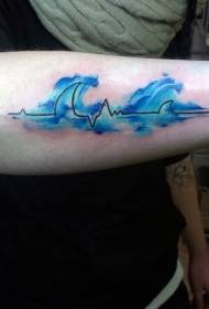 рака сина брановидна и ЕКГ шема тетоважа