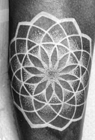 desain sederhana dari pola tato lengan putih van Gogh