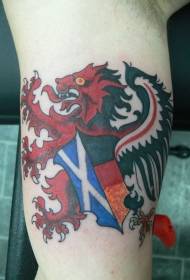 Armancê şêr Scottishêr banderê rengê sêwiranê rengîn