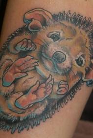 xim zoo nkauj ntxim hlub me me hedgehog npab tattoo qauv