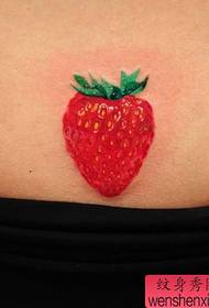 स्ट्रॉबेरी टॅटू पॅटर्न: रंगीबेरंगी स्ट्रॉबेरी टॅटू पॅटर्न