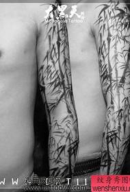 wani fure hannun bamboo tattoo tsarin