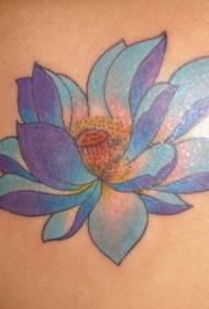 Modello di tatuaggio carino loto blu