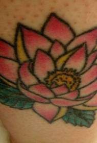 Classical pink lotus tattoo maitiro
