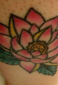 Klassyk rôze lotus tattoo patroan