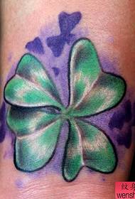 Four-leaf clover tattoo picture