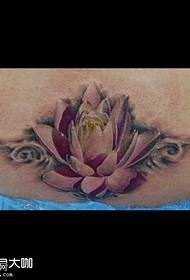 Talio lotuso tatuaje ŝablono