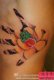 Iphethini ye-tattoo yesundu neye-lotus