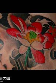 Uzorak tetovaže lotosa u prsima
