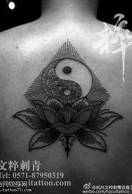 Zréck Tai Chi Lotus Tattoo Muster