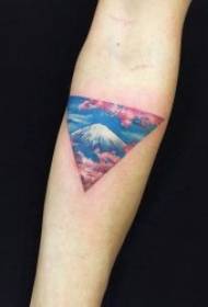 Patrón de tatuaje de flor de cerezo patrón de tatuaje de flor de cerezo suave y fresco