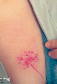 Chest lotus tattoo pattern