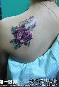Ruža Tattoo Uzorak: Shoulder Rose Tattoo Pattern Tattoo Slika
